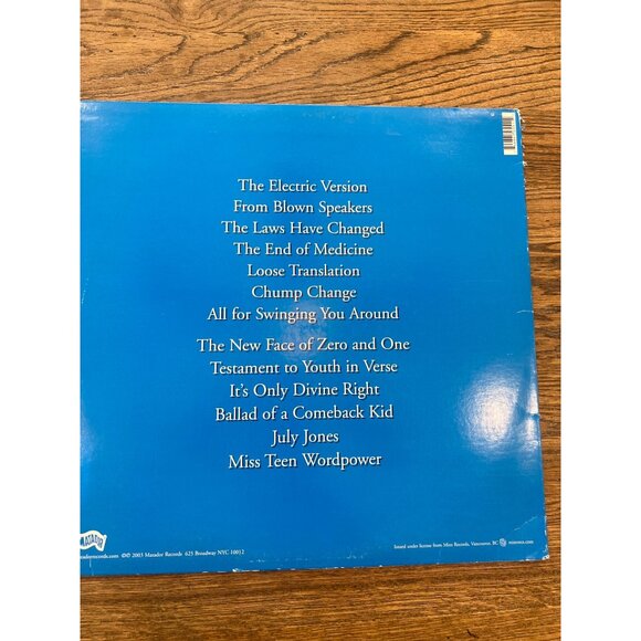 The New Pornographers "Electric Version" Vinyl Record LP Album 2003 - Picture 2 of 4